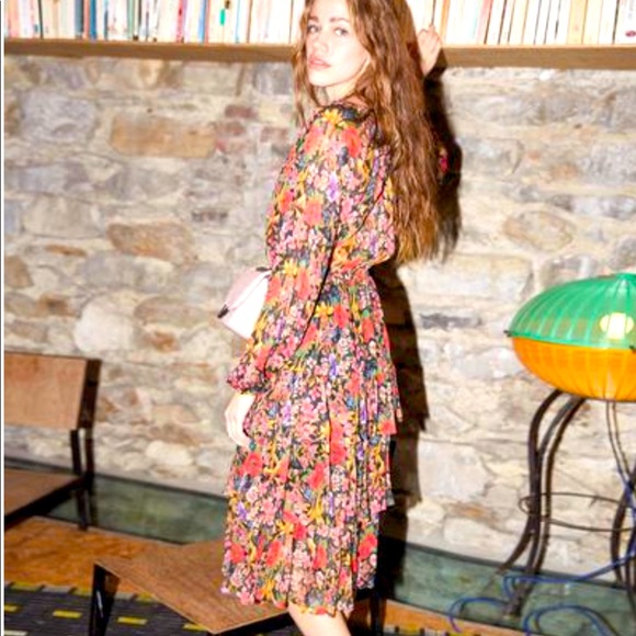 The Kooples Cocktail Flower print dress. - Picture 2 of 7
